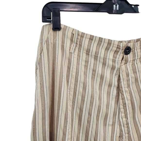 Shack Incorporated Women's Vintage 100% Silk Striped Relaxed Fit Pants - L - Picture 2 of 8